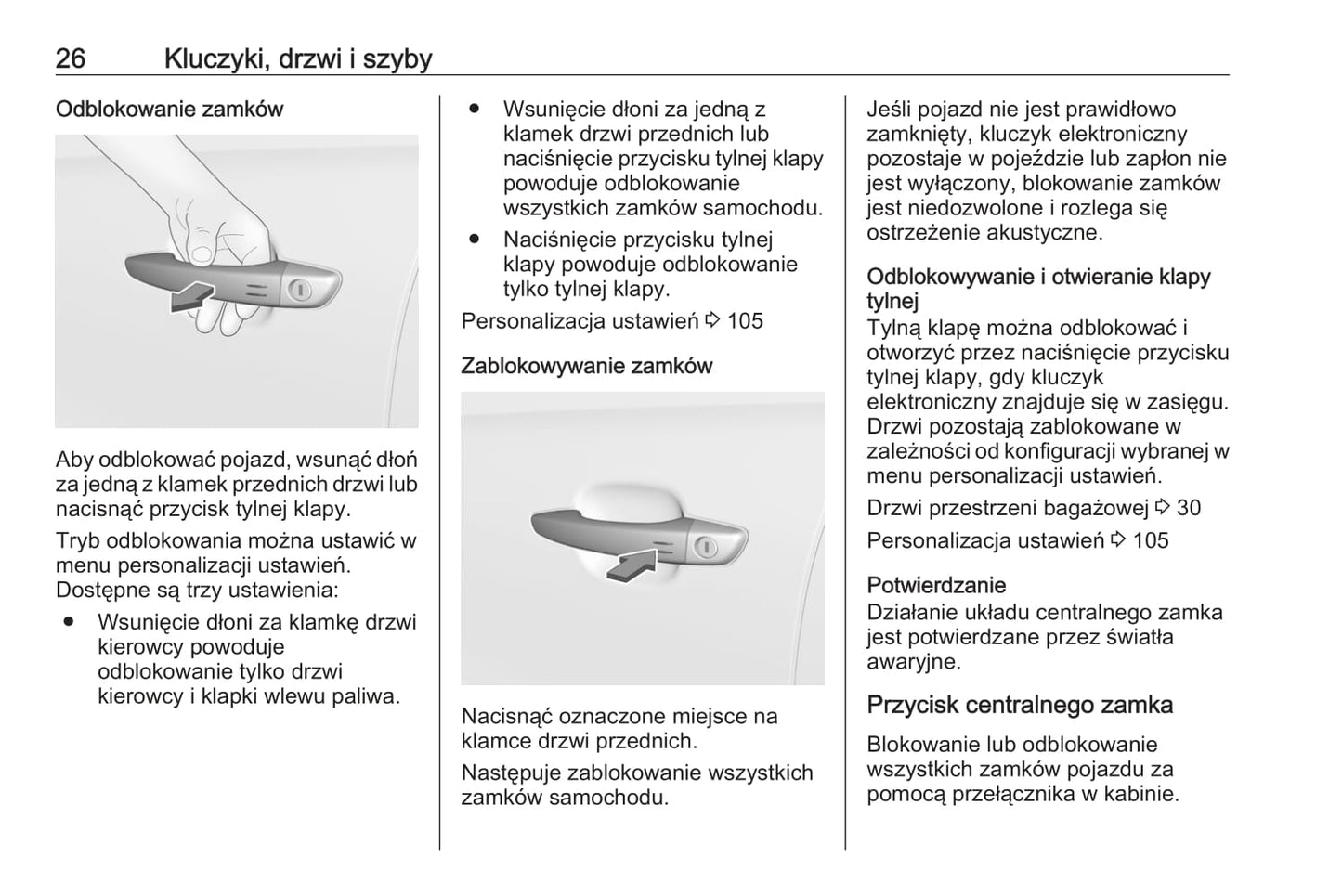 2020 Opel Crossland X Owner's Manual | Polish