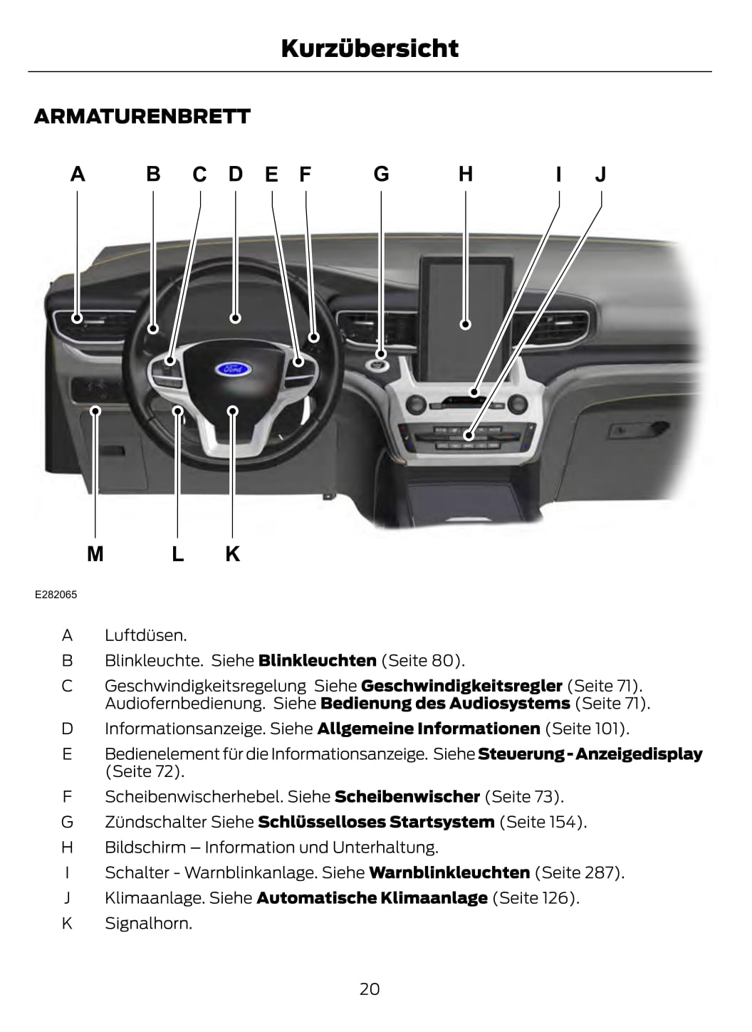 2020-2023 Ford Explorer Gebruikershandleiding | Duits