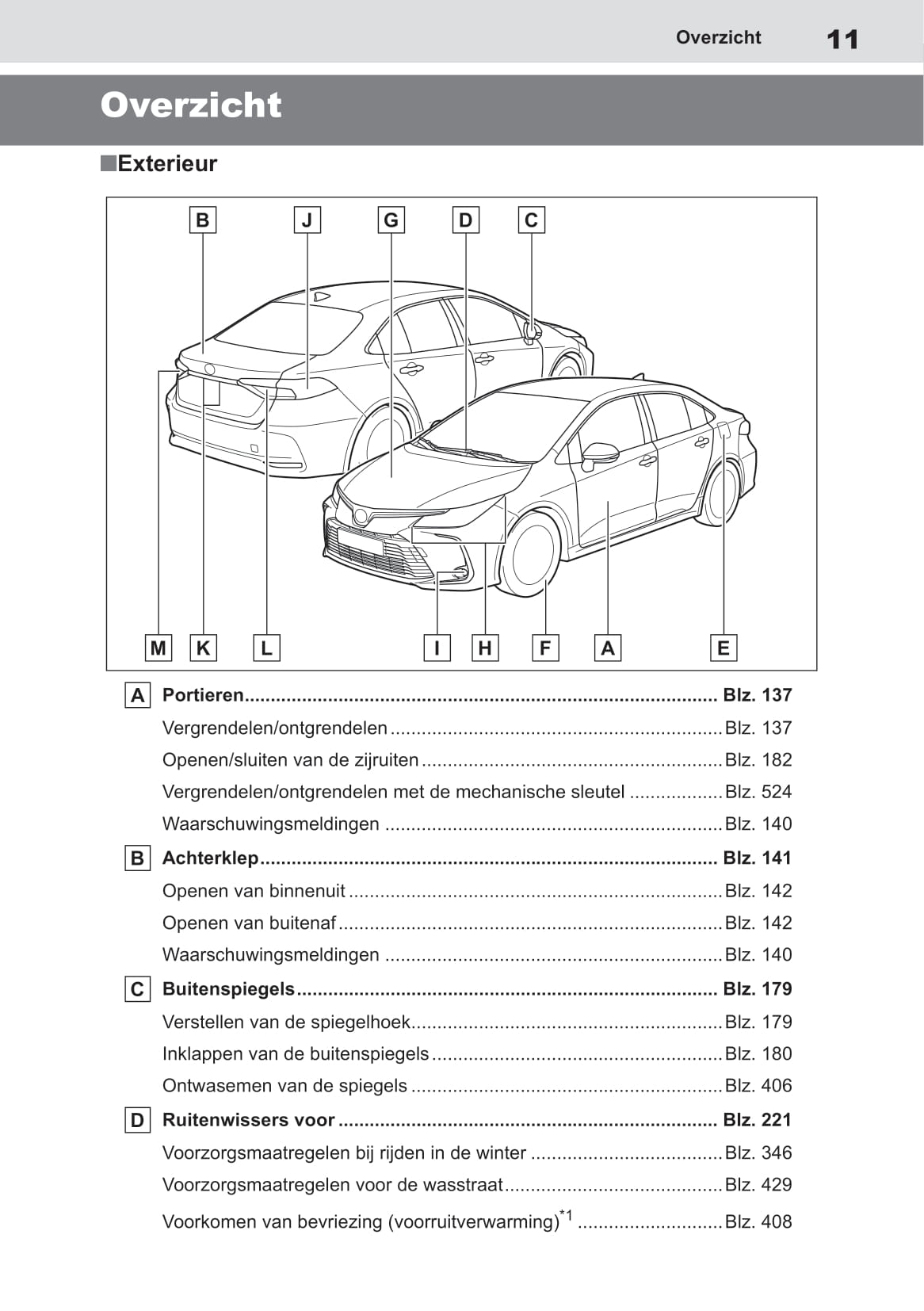 2019 Toyota Corolla Sedan Hybrid Owner's Manual | Dutch