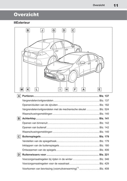 2019 Toyota Corolla Sedan Hybrid Gebruikershandleiding | Nederlands