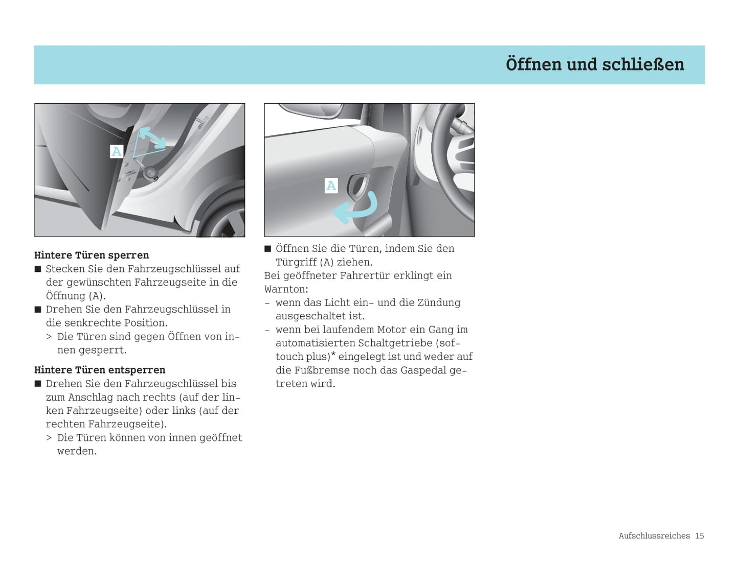 2003-2006 Smart Forfour Gebruikershandleiding | Duits