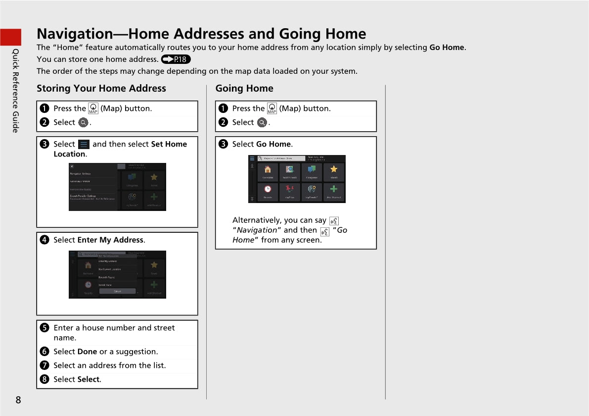 Honda Accord Navigation Owner's Manual 2018