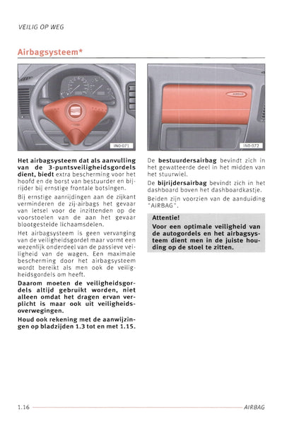 1996-2004 Seat Inca Gebruikershandleiding | Nederlands