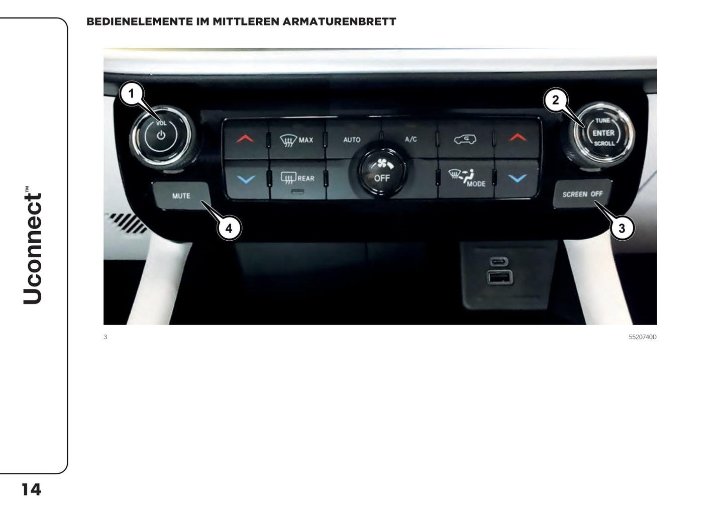 Jeep Compass Uconnect Nav Bedienungsanleitung 2020 - 2023