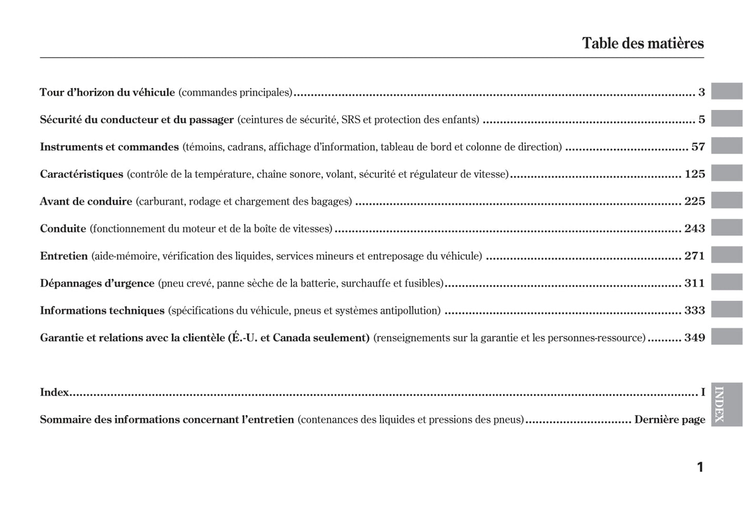 2007 Honda CR-V Owner's Manual | French