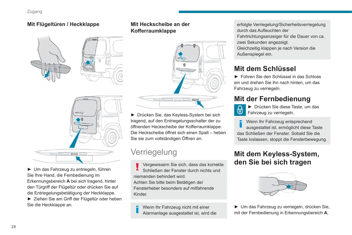 2019-2022 Peugeot Rifter Owner's Manual | German