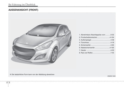 2012-2013 Hyundai i30 Owner's Manual | German