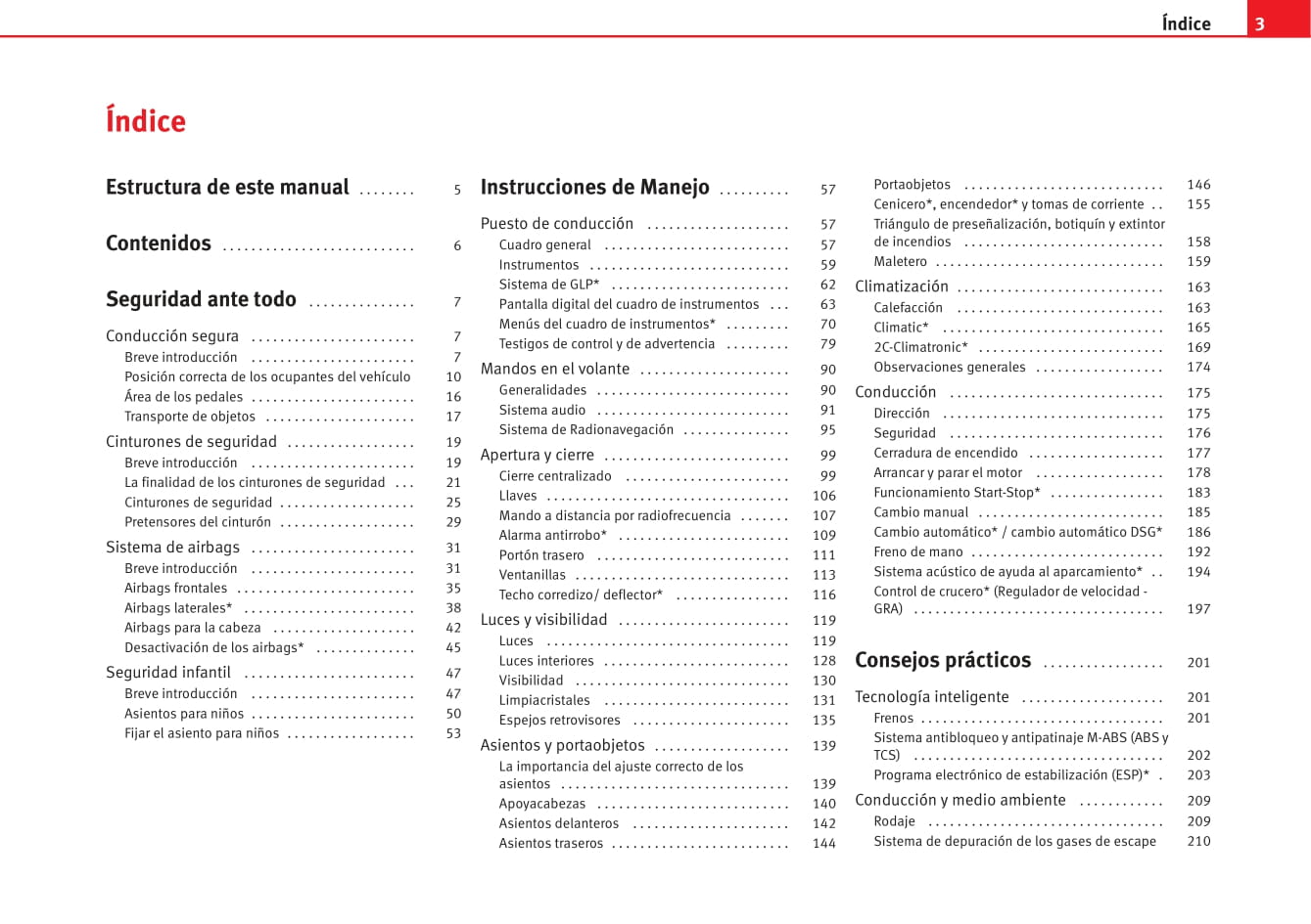 2006-2009 Seat Altea XL Owner's Manual | Spanish