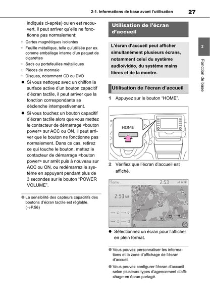 Toyota Yaris Cross Navigation / Multimedia Guide d'utilisation 2021 - 2023