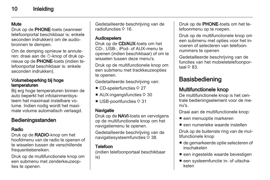 Opel Mokka Navi 600 / CD 400 infotainment Handleiding