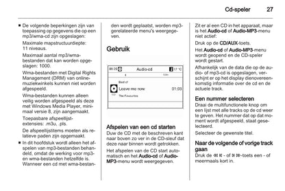 Opel Mokka Navi 600 / CD 400 infotainment Handleiding