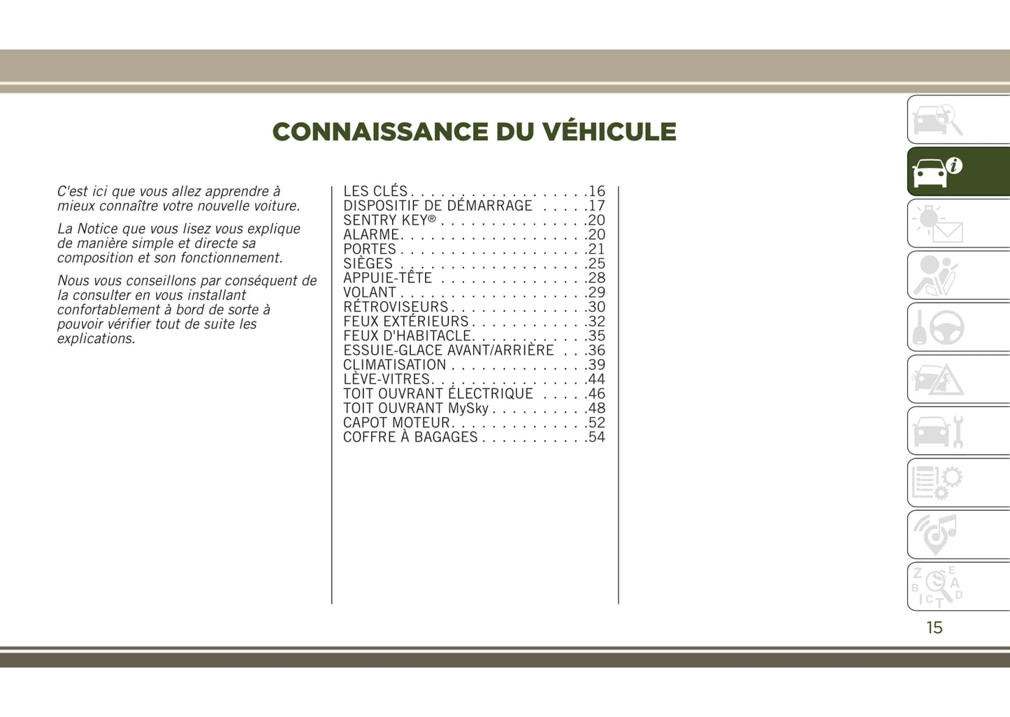 2014-2018 Jeep Renegade Gebruikershandleiding | Frans