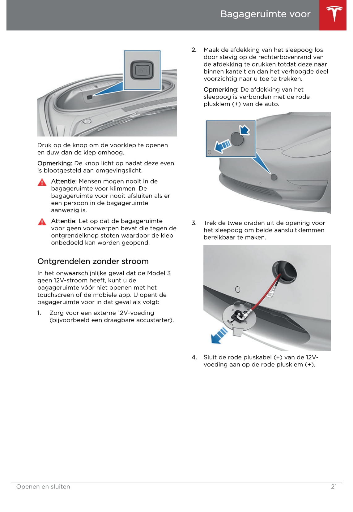 2019 Tesla Model 3 Owner's Manual | Dutch