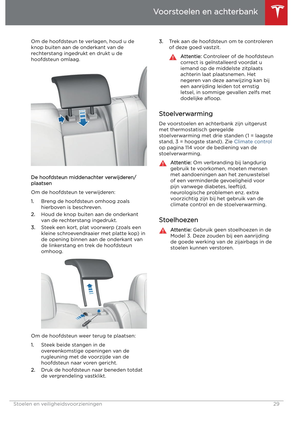 2019 Tesla Model 3 Owner's Manual | Dutch