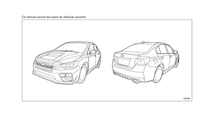 2014-2019 Subaru WRX Gebruikershandleiding | Frans