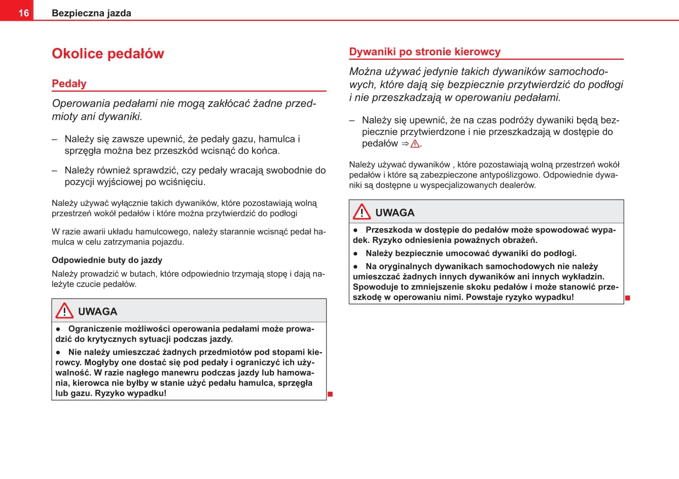 2012-2015 Seat Ibiza Owner's Manual | Polish