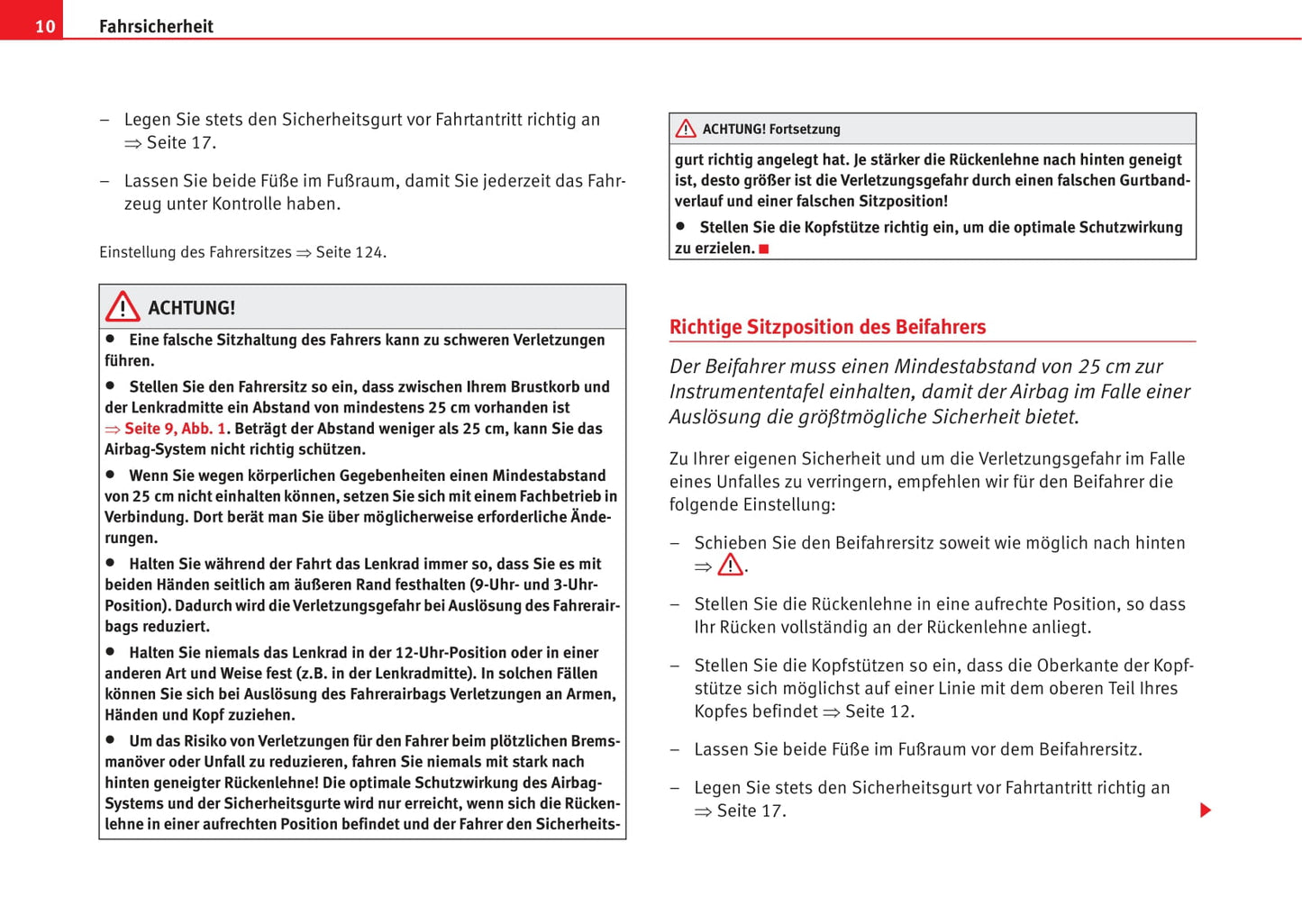 2009-2010 Seat Alhambra Owner's Manual | German