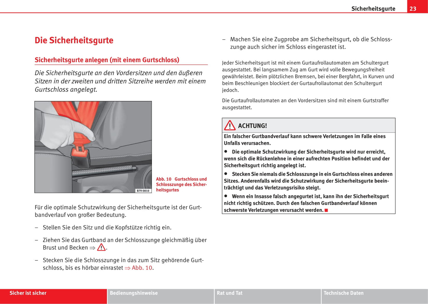 2009-2010 Seat Alhambra Owner's Manual | German