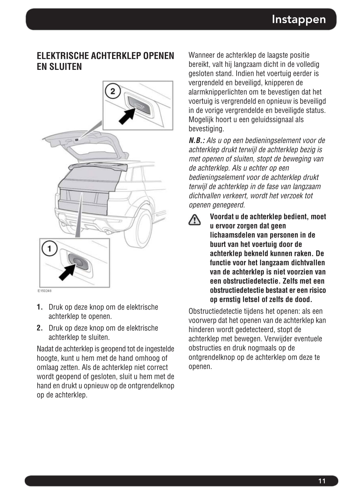 2014-2015 Land Rover Range Rover Evoque Owner's Manual | Dutch