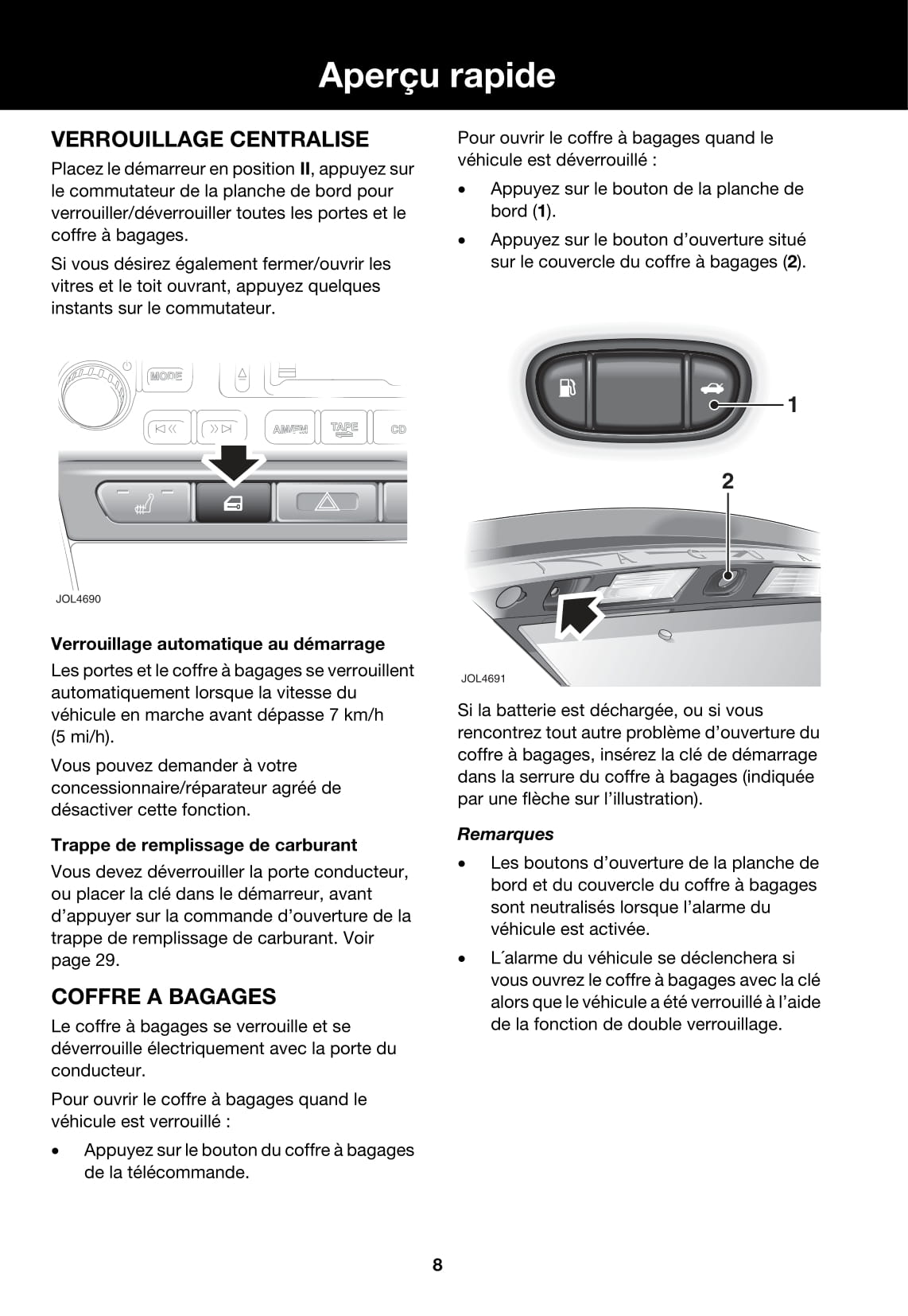 2006-2007 Jaguar S-Type Gebruikershandleiding | Frans