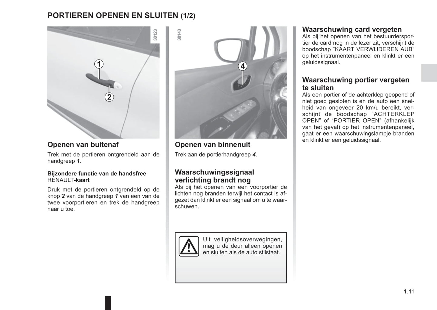 2017-2019 Renault Captur Owner's Manual | Dutch