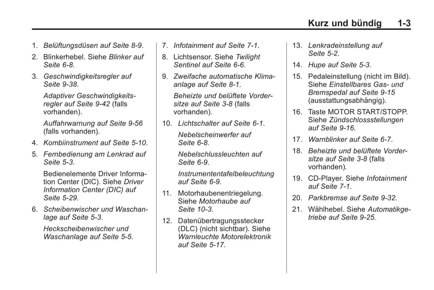 2015-2017 Cadillac SRX Owner's Manual | German