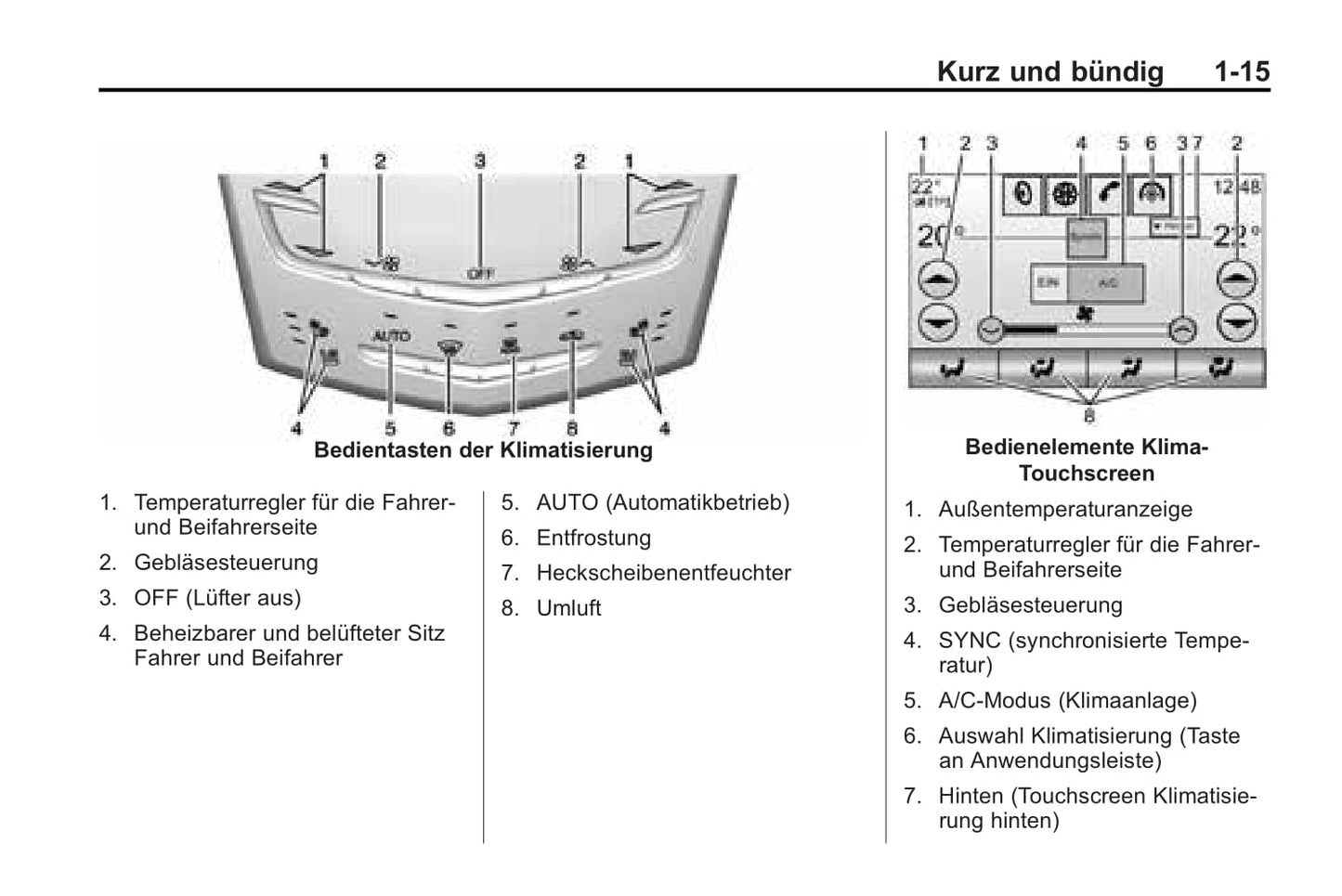 2015-2017 Cadillac SRX Gebruikershandleiding | Duits