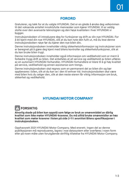2021-2023 Hyundai Kona Gebruikershandleiding | Norsk