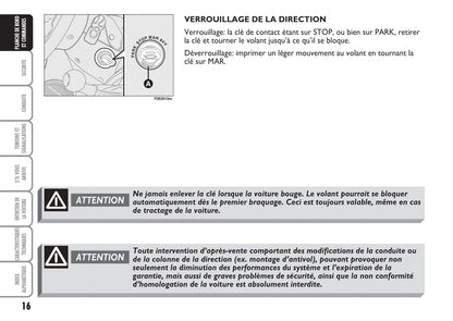 2007-2008 Fiat Multipla Owner's Manual | French