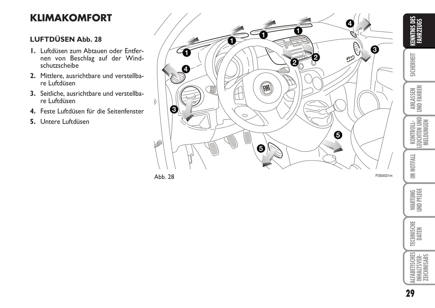 2009-2010 Fiat 500 Gebruikershandleiding | Duits