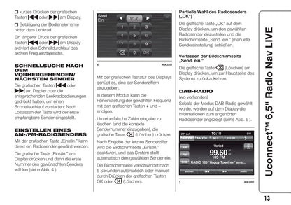 Jeep Renegade Uconnect 6.5 Radio Nav Live  Bedienungsanleitung 2016 - 2018