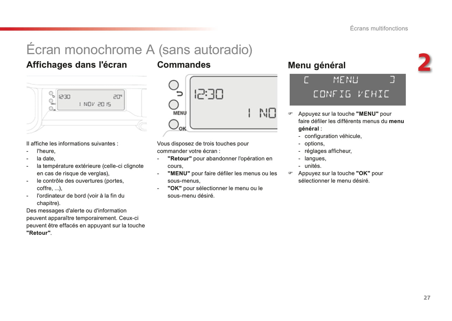 2015-2017 Citroën C3 Picasso Owner's Manual | French