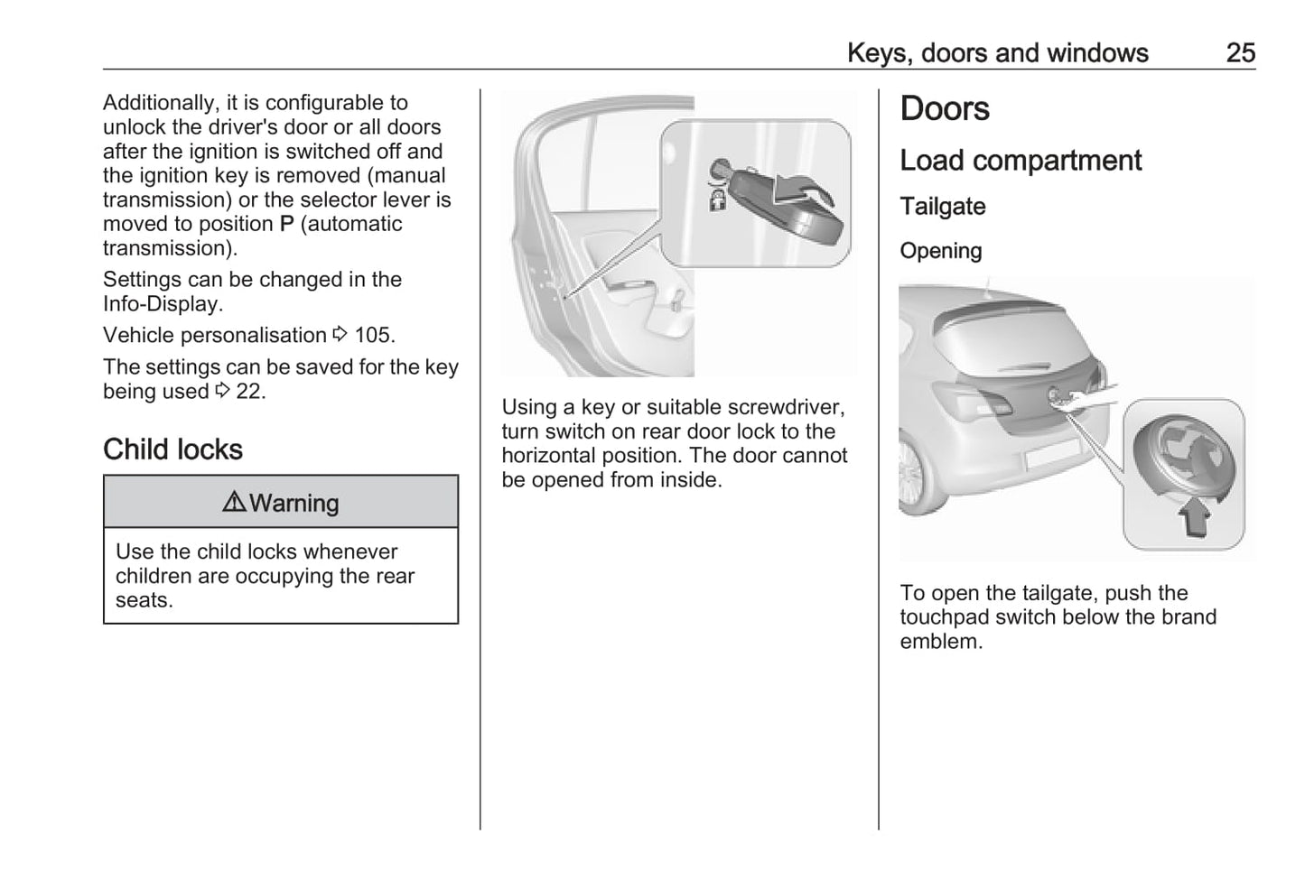 2014-2019 Vauxhall Corsa Gebruikershandleiding | Engels