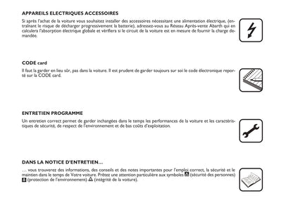 2008-2010 Abarth Grande Punto Gebruikershandleiding | Frans