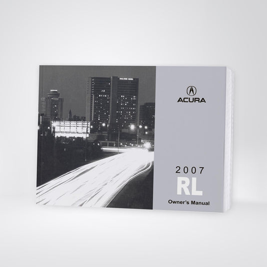 2007 Acura RL Gebruikershandleiding | Engels