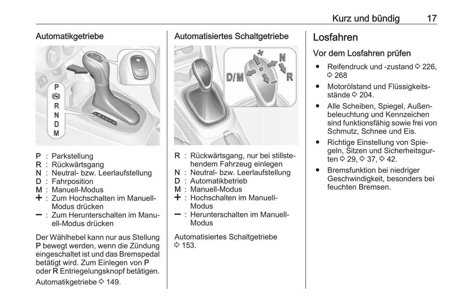 2016-2017 Opel Corsa Owner's Manual | German