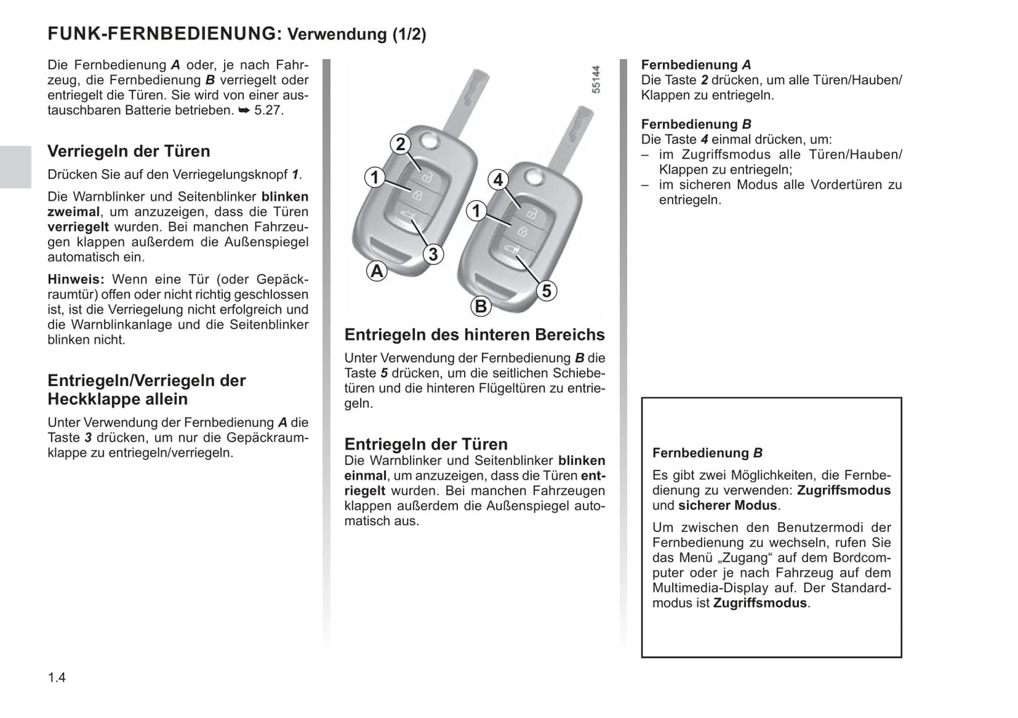2021-2023 Renault Kangoo Gebruikershandleiding | Duits