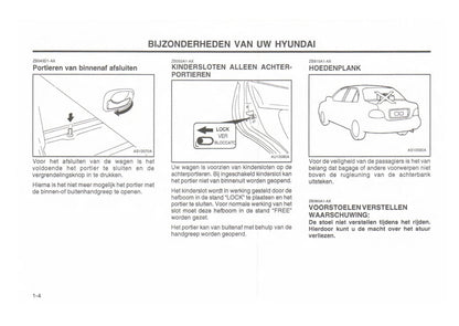 1999-2000 Hyundai Excel Bedienungsanleitung | Niederländisch