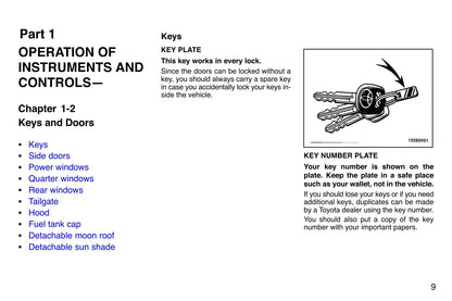 1997 Toyota Tacoma Owner's Manual | English