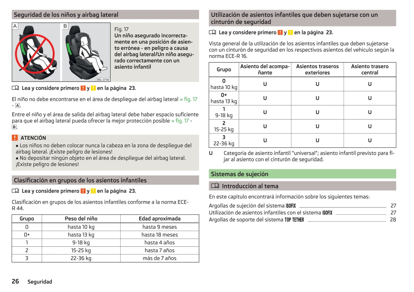 2014-2015 Skoda Superb Owner's Manual | Spanish