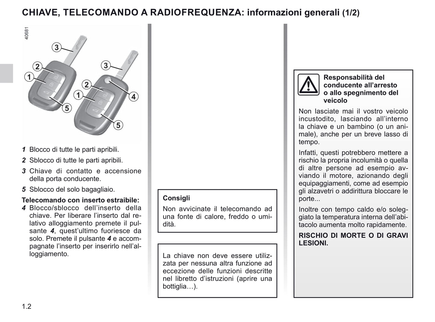 2020-2021 Renault Clio Gebruikershandleiding | Italiaans