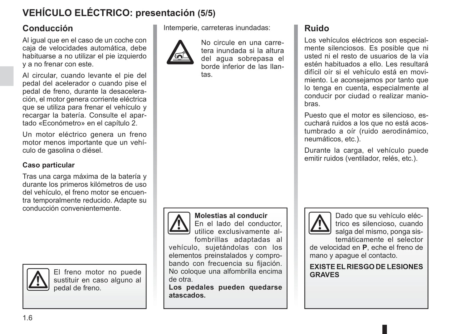 2012-2013 Renault Fluence Z.E. Owner's Manual | Spanish