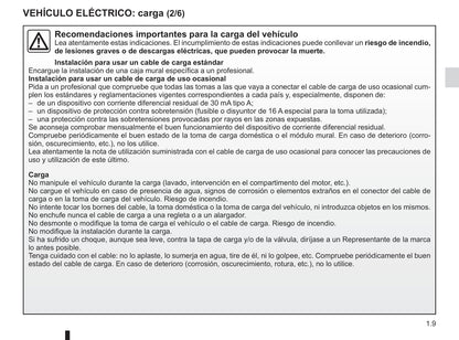 2012-2013 Renault Fluence Z.E. Gebruikershandleiding | Spaans