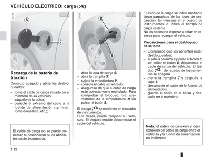 2012-2013 Renault Fluence Z.E. Owner's Manual | Spanish