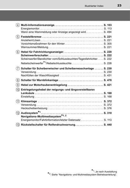 2015-2016 Toyota Auris Hybrid Touring Sports Owner's Manual | German