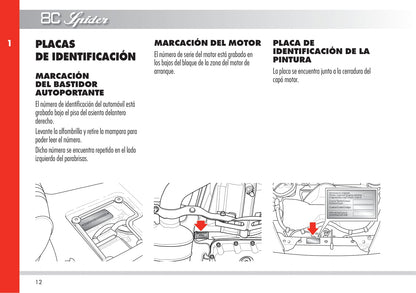 2010 Alfa Romeo 8C Owner's Manual | Spanish