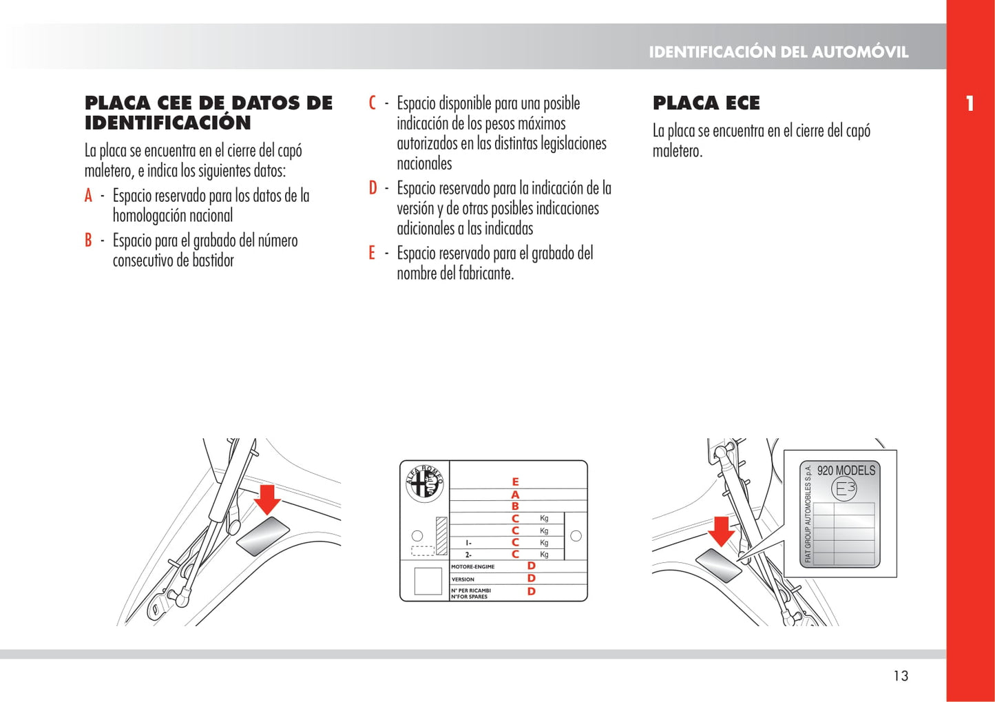 2010 Alfa Romeo 8C Owner's Manual | Spanish