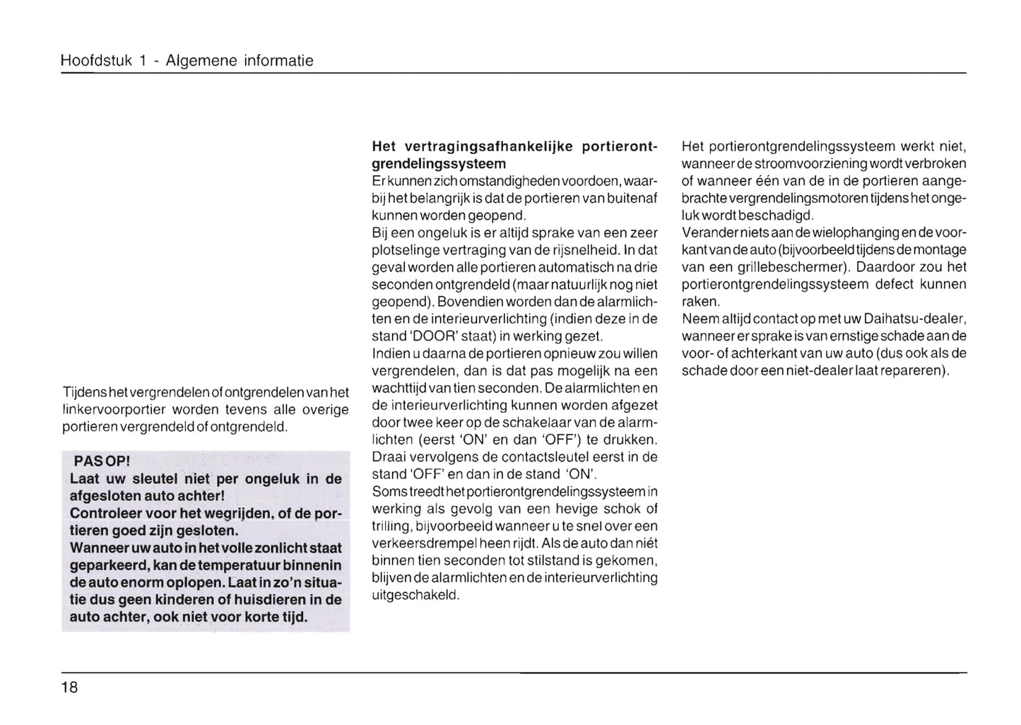 2004-2009 Daihatsu Trevis Bedienungsanleitung | Niederländisch