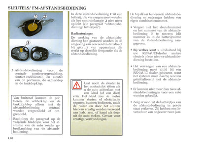 2002-2003 Renault Avantime Gebruikershandleiding | Nederlands