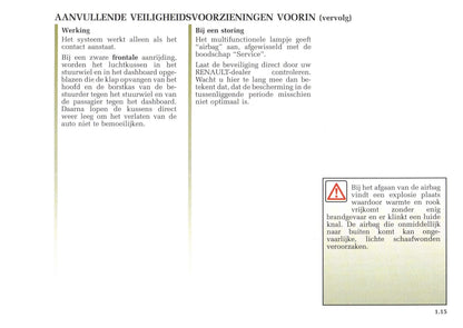 2002-2003 Renault Avantime Owner's Manual | Dutch